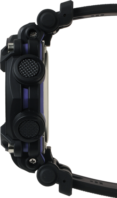 G-SHOCK Garish Color Series Black &amp; Purple Analog-Digital Men&#39;s Watch