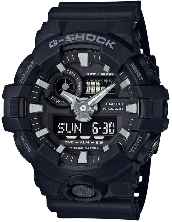 G-Shock Black Strap Gray Detailed Watch