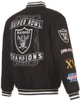 Las Vegas Raiders 3 Time Super Bowl Champions Reversible Jacket