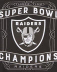 Las Vegas Raiders 3 Time Super Bowl Champions Reversible Jacket