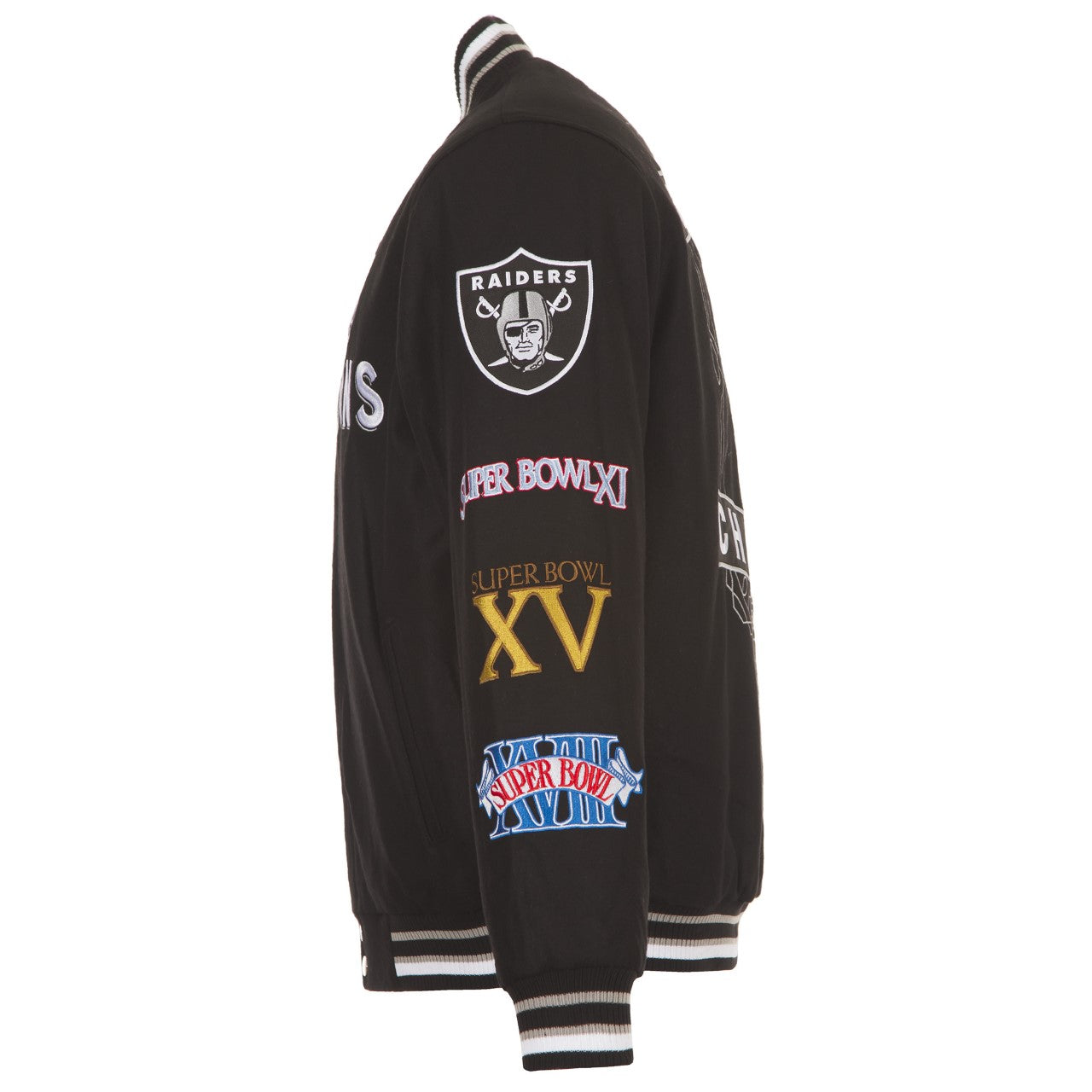 Las Vegas Raiders 3 Time Super Bowl Champions Reversible Jacket