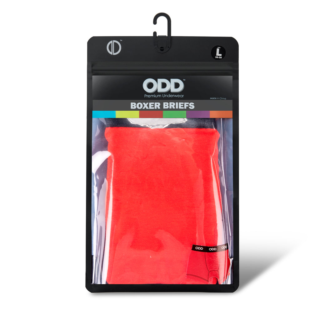 OddSox Red Basix Boxer Brief