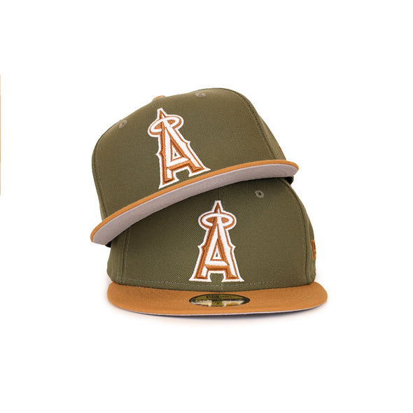 Los Angeles Angels of Anaheim Olive Light Bronze 2 Tone Color Pack 59Fifty Fitted Cap