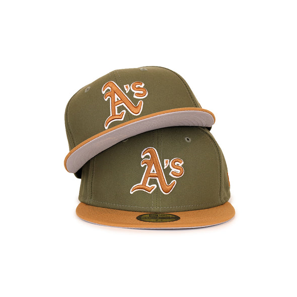 Oakland Athletics Olive Light Bronze 2 Tone Color Pack 59Fifty Fitted Cap