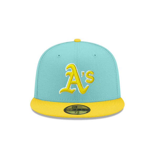Oakland Athletics Mint Lemon 2 Tone 59Fifty Fitted