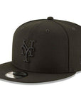 New York Mets Black on Black MLB Basic 9Fifty Snapback