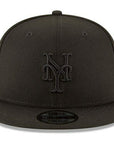 New York Mets Black on Black MLB Basic 9Fifty Snapback