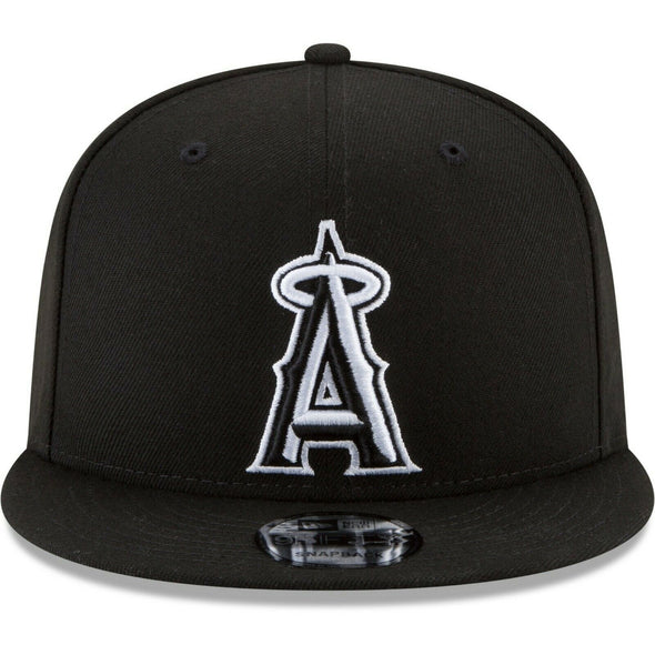 Los Angeles Angels of Anaheim Black on White MLB Basic 9Fifty Snapback