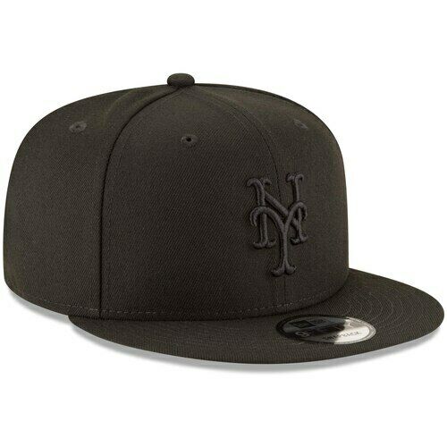 New York Mets Black on Black MLB Basic 9Fifty Snapback