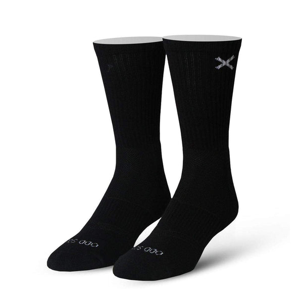 OddSox Basix 3 Pack Crew Black Socks