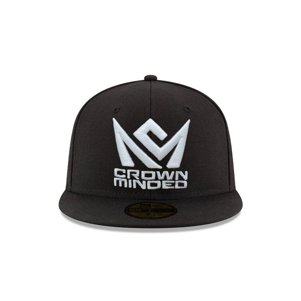 CrownMinded Black on White 59Fifty Fitted