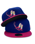 Pointy Botas De Amarillo Copa de la Diversion 2 Tone Milb 59Fifty Fitted Hat