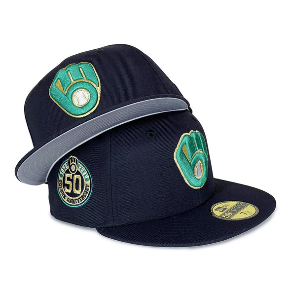 Milwaukee Brewers 50th Anniversary SP 59Fifty Fitted