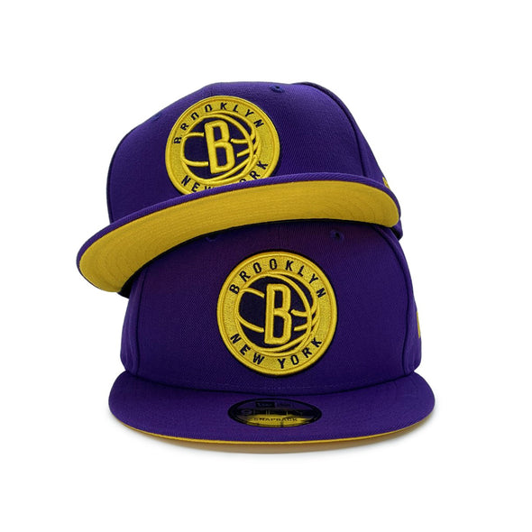Brooklyn Nets Purple Yellow 9Fifty Snapback