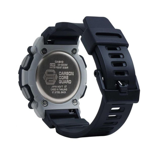 G-SHOCK Analog-Digital Carbon Core Guard Black and Turquoise Watch