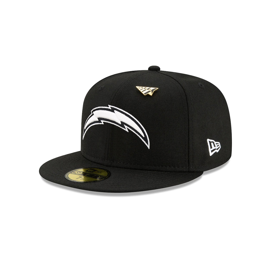 Los Angeles Chargers X Paper Planes NFL Black on White 59Fifty Fitted