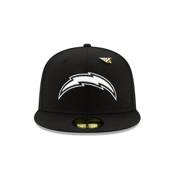 Los Angeles Chargers X Paper Planes NFL Black on White 59Fifty Fitted
