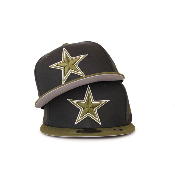 Dallas Cowboys NFL Storm Charcoal Olive 2 Tone Color Pack 59Fifty Fitted Cap