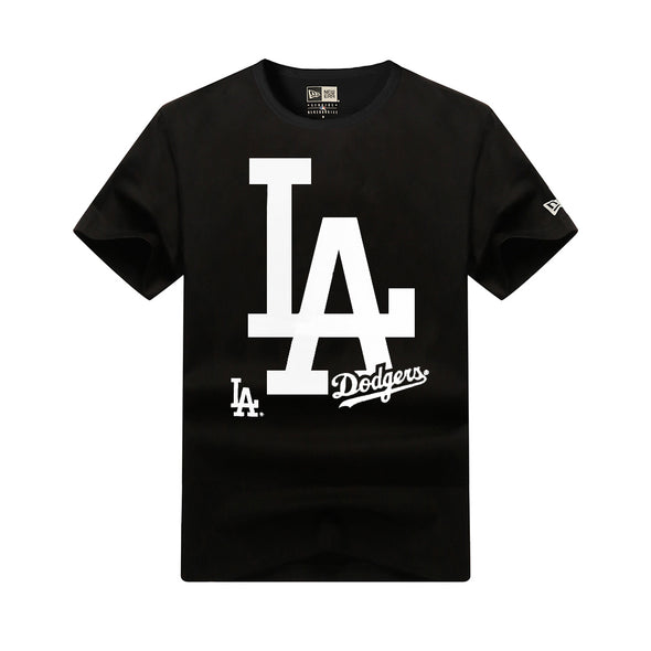 New Era Los Angeles Dodgers Double Logo Black Tee
