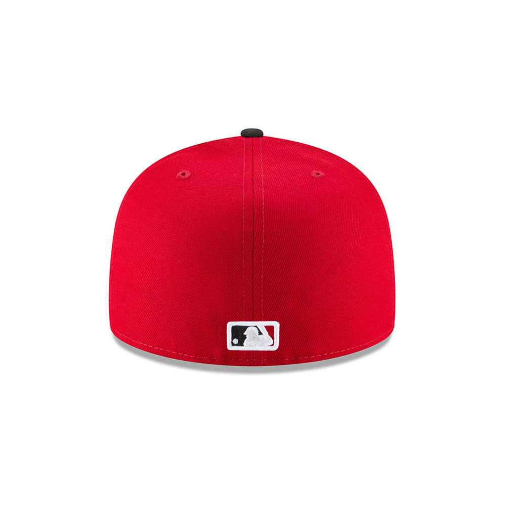 Los Angeles Dodgers Scarlet Red Navy 2 Tone 59Fifty Fitted Hat