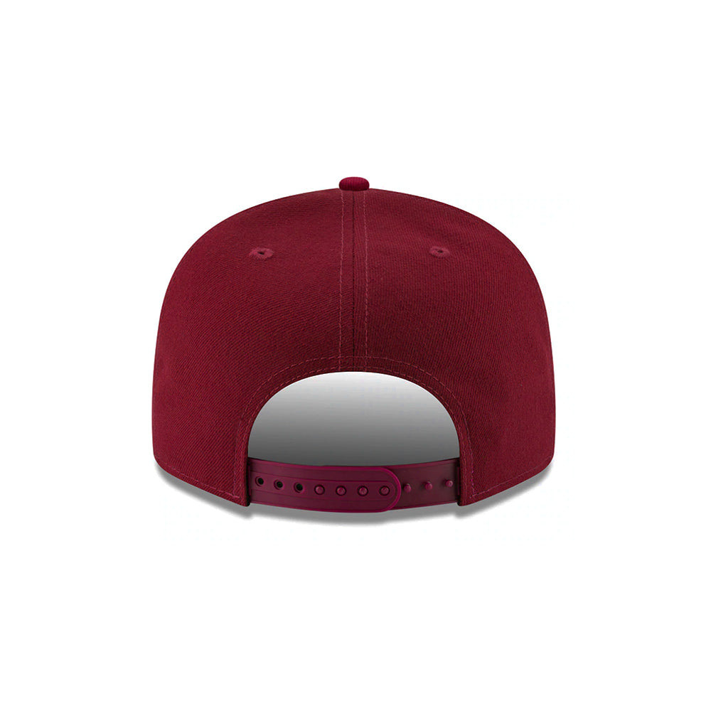 Los Angeles Dodgers Wordmark Cardinal on White 9Fifty Snapback
