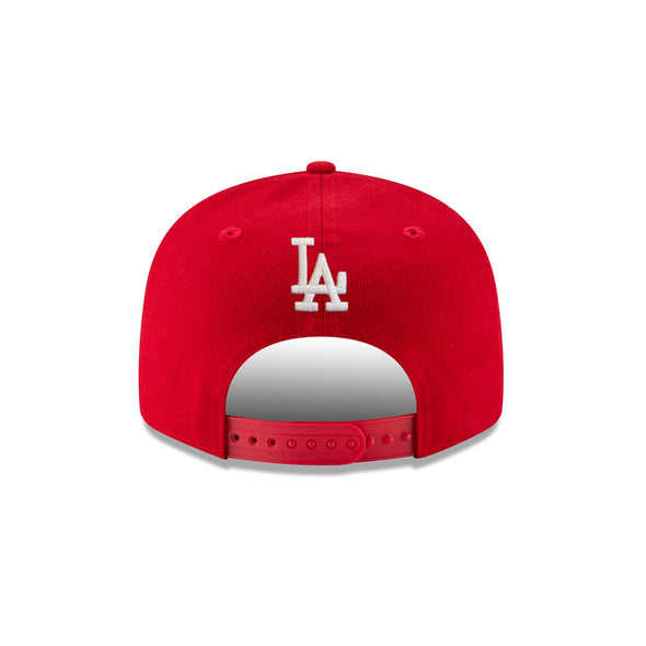 Los Angeles Dodgers Wordmark Scarlet Red on White 9Fifty Snapback