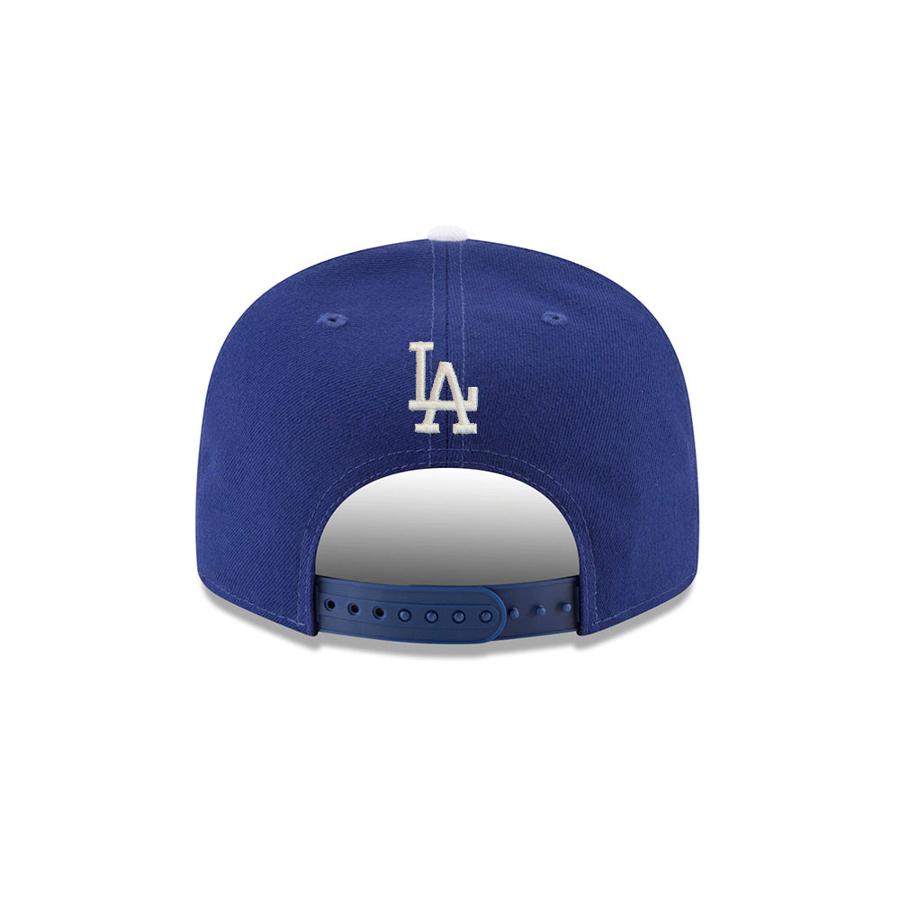 Los Angeles Dodgers Wordmark Royal Blue on White w/ LA 9Fifty Snapback