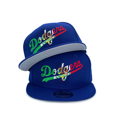 Los Angeles Dodgers Wordmark X Mexico MLB Royal 9Fifty Snapback