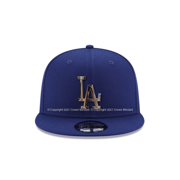 Los Angeles Dodgers Royal on Chrome Metal Badge 9Fifty Snapback