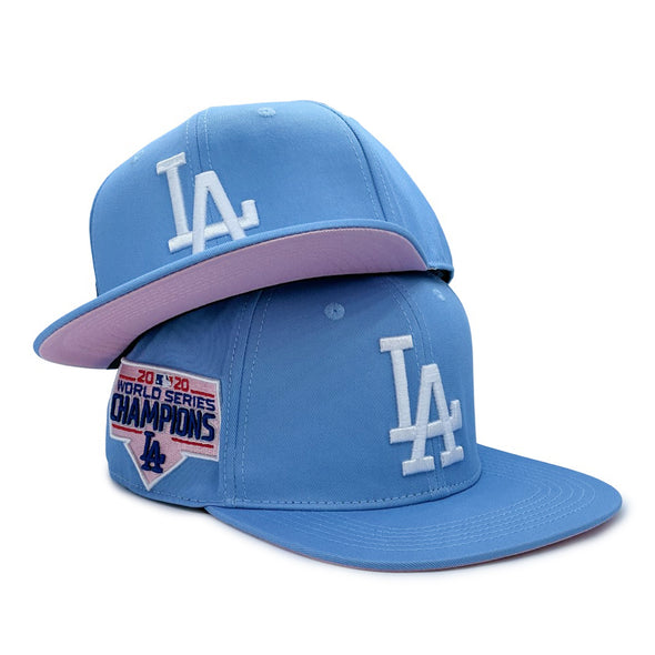 Pro Standard Los Angeles Dodgers Light Blue 2020 World Series Champions Side Patch Snapback