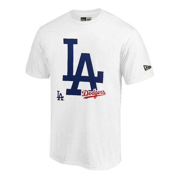 New Era Los Angeles Dodgers Double Logo White Tee