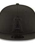Los Angeles Angels of Anaheim Black on Black MLB Basic 9Fifty Snapback