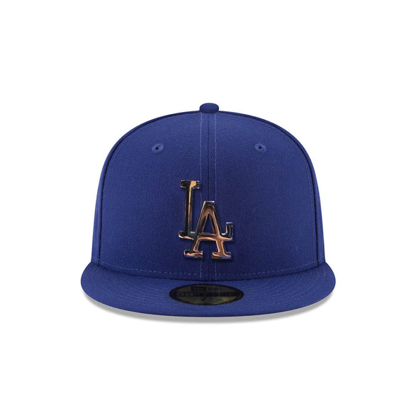 Los Angeles Dodgers Royal Metal Badge MLB 59Fifty Fitted Hat