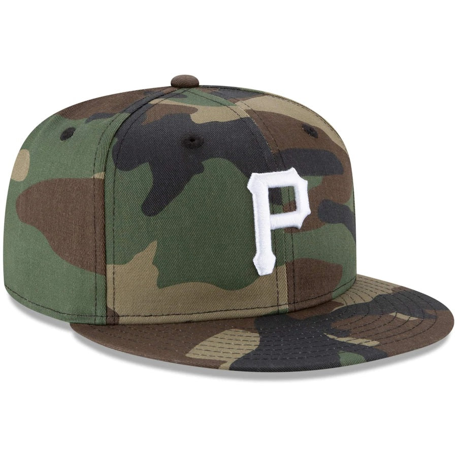 Pittsburgh Pirates Woodland Camo 9Fifty Snapback