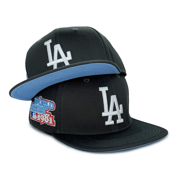 Pro Standard Los Angeles Dodgers 1981 World Series Side Patch Charcoal Snapback