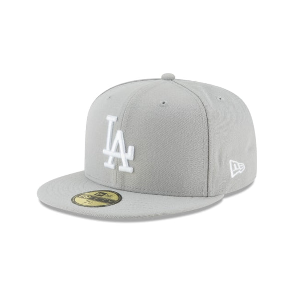 Los Angeles Dodgers MLB Gray White 59Fifty Fitted Hat