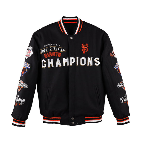 San Francisco Giants 3 Time World Series Champions Reversible Jacket