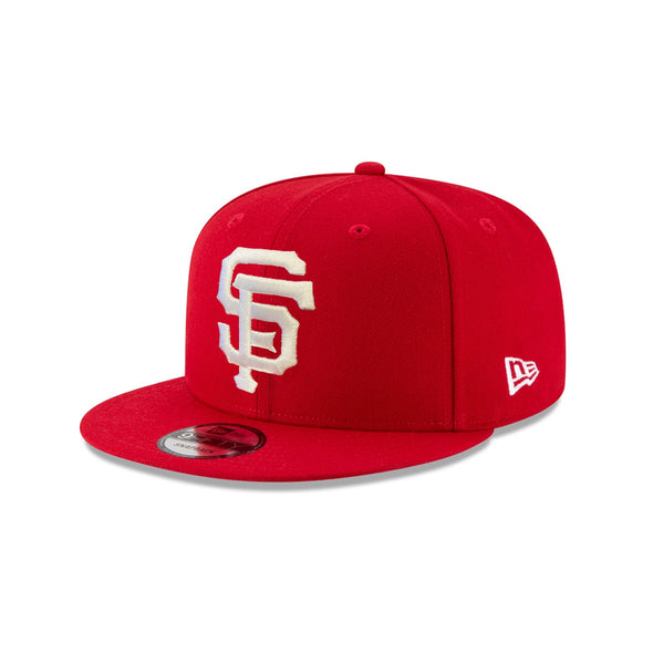 San Francisco Giants Scarlet Red on White Logo Grand 9Fifty Snapback