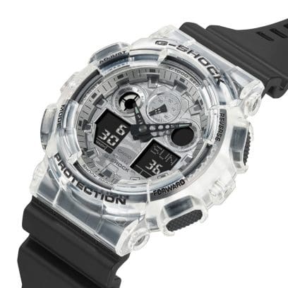 G-SHOCK Semi Transparent Black Strap Analog-Digital Men&#39;s Watch