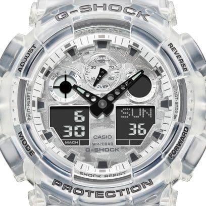 G-SHOCK Semi Transparent Black Strap Analog-Digital Men&#39;s Watch