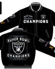 Las Vegas Raiders 3 Time Super Bowl Champions Reversible Jacket