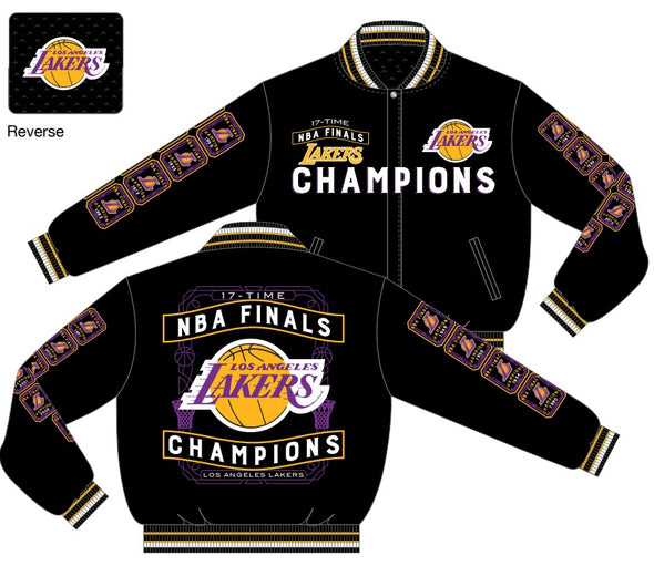 Los Angeles Lakers 17 Time NBA Finals Champions Reversible Jacket