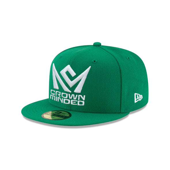 CrownMinded Kelly Green on White 59Fifty Fitted
