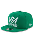 CrownMinded Kelly Green on White 9Fifty Snapback w/ Pin