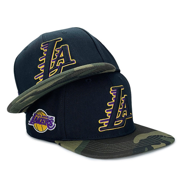 Pro Standard Los Angeles Lakers Logo Side Patch Camo Snapback