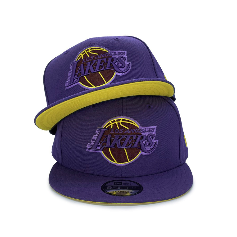 Los Angeles Lakers NBA Purple with Yellow UV NBA 9Fifty Snapback
