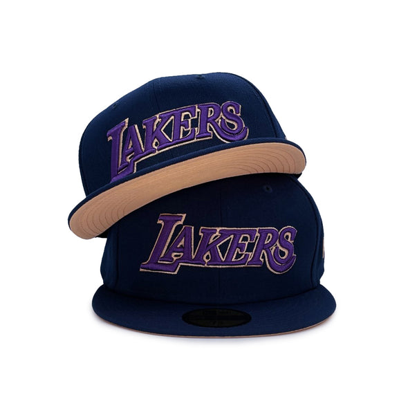 Los Angeles Lakers NBA Navy Peach UV 59Fifty Fitted