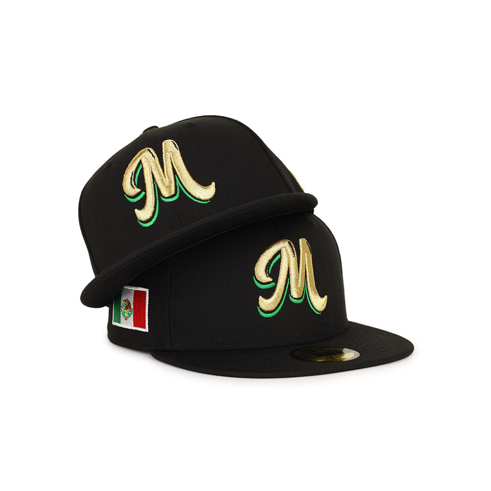 New Era Mexico Serie Del Caribe M Black Gold 59FIFTY Fitted 8