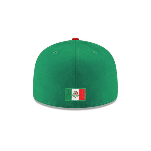 New Era Mexico WBC M Green Red 2 Tone 59Fifty Fitted