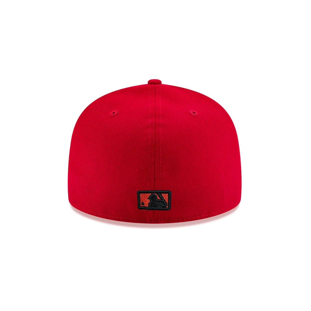 St. Louis Cardinals Scarlet Red on Black 59Fifty Fitted